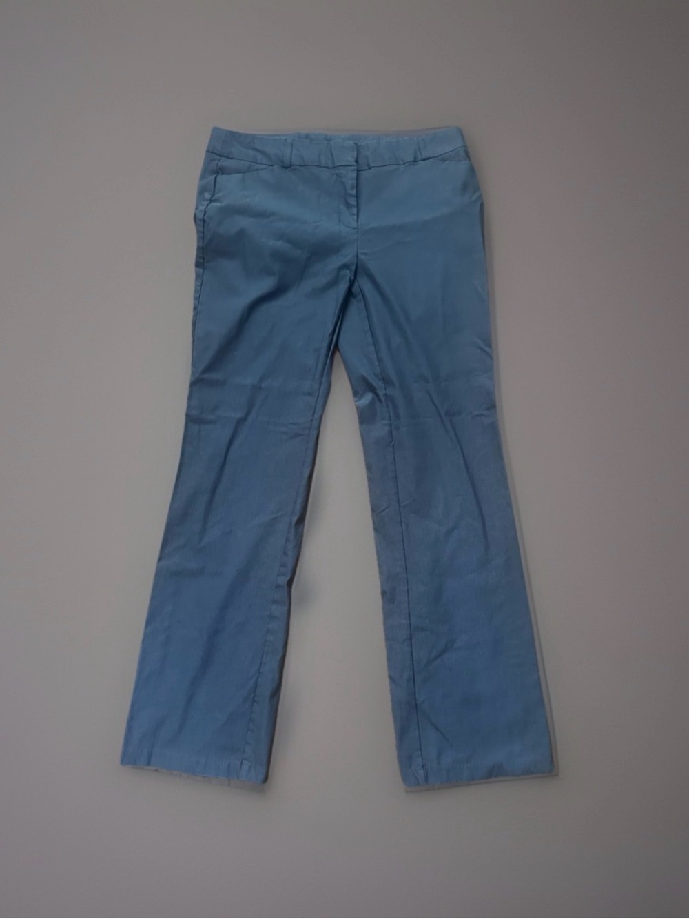 Designs by Olivia Classic Gray Work Pants Flat Front Straight Leg 1X